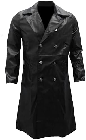 tuduoms Mens Vintage Classic WW2 Officer Military Uniform Black
